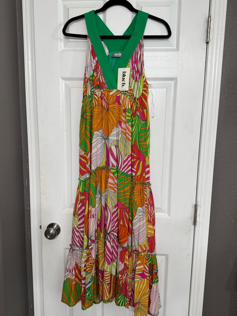 blue b. Collection Floral Halter Dress S